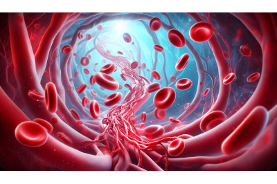 Flowing Blood Cells