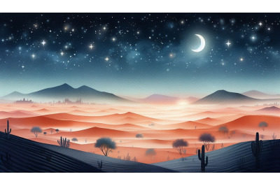 Starry Desert Night