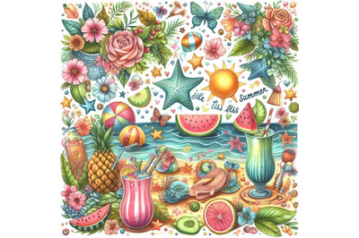 Summer bliss collage
