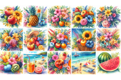 Summer collage