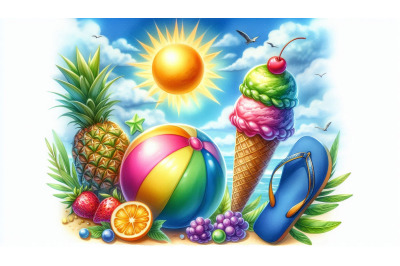 Summer symbols