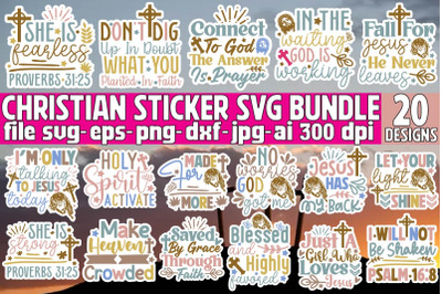 Christian Bundle SVG&2C; Faith Bundle SVG&2C; God svg&2C; Jesus svg