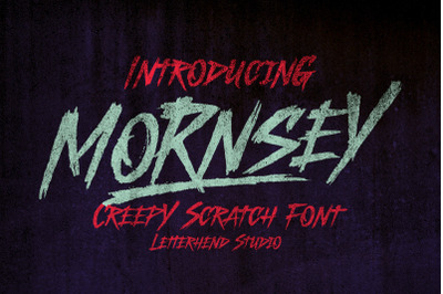 Mornsey Creepy Scratch Font