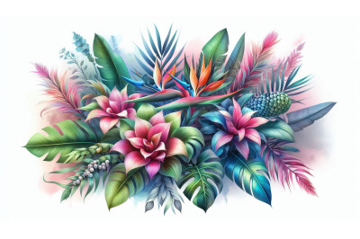 Vibrant Tropical Leaves