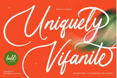 Uniquely Vifanite - Bold Calligraphy Font