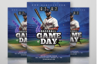 Baseball Sport Game Day Flyer