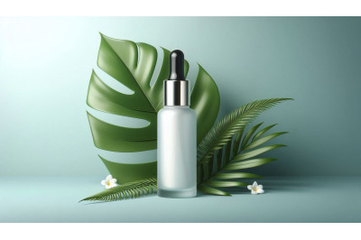 Green Leaf Serum Bottle