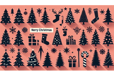 Iconic Merry Christmas trees