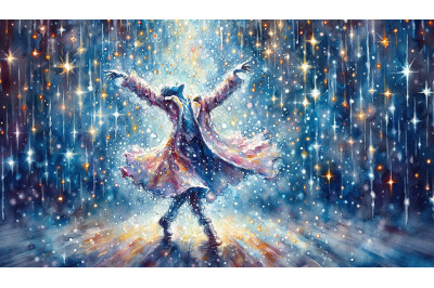 Impressionist Stardust Rain Dancer