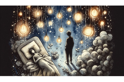 Ink Dreamer Floating Lights