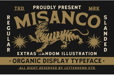 Misanco Organic Display Font