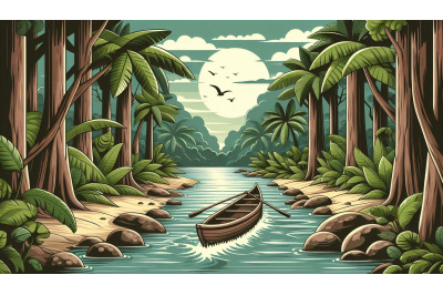 Jungle River Canoe
