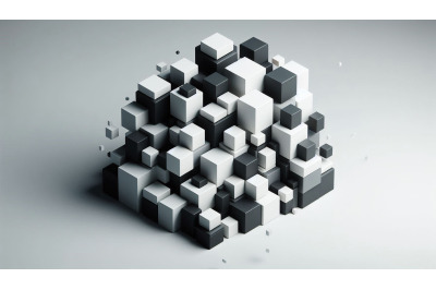Minimal Black White Cubes