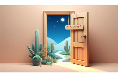Minimal Hanging Door
