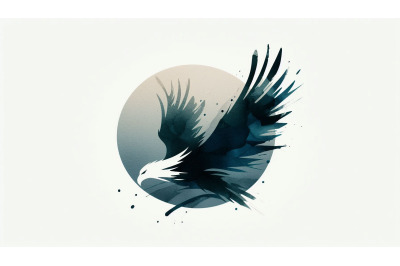 Minimalist Eagle Silhouette Abstract