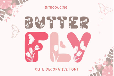 Butterfly - Cute Decorative Font
