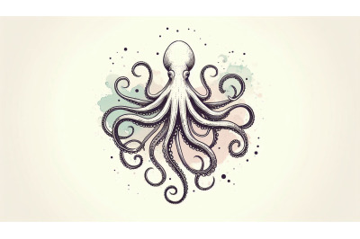 Minimalist Kraken Tentacles Line