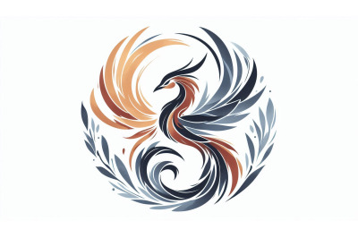 Minimalist Phoenix Abstract Design