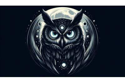 Moonlit Fantasy Owl