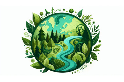 Nature Preservation Poster Green