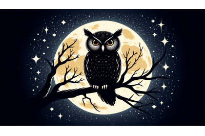Owl Moon Stars