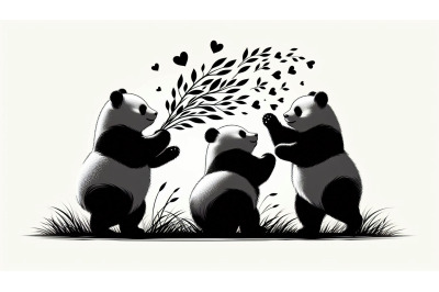 Pandas Heart Leaves