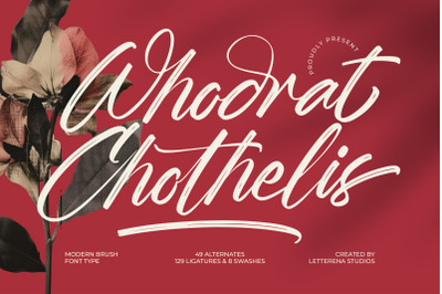 Whadrat Chothelis - Modern Brush Font Type