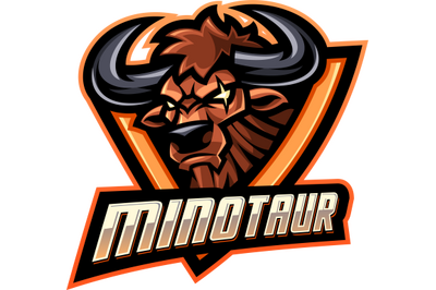 Minotaur esport mascot logo design
