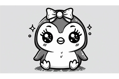 Baby Penguin Bow