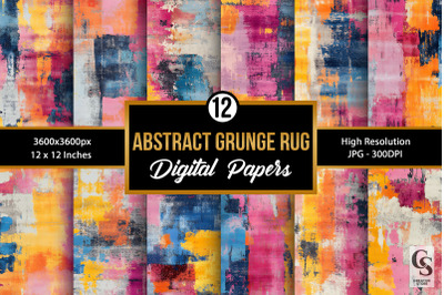 3D Abstract Grunge Rug Texture Digital Papers