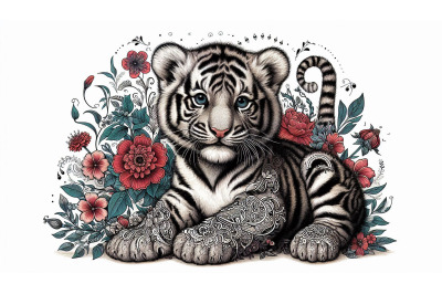 baby tiger cub
