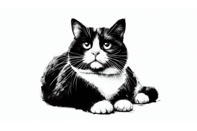 Black White Cat