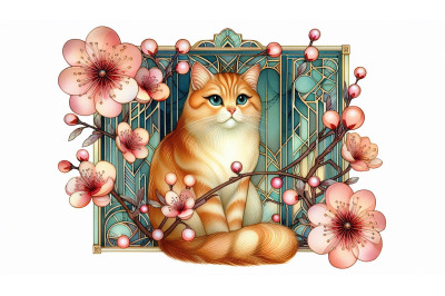 Blossoms Cat Deco