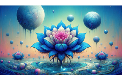 Blue Lotus Surreal