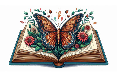Book Page Butterfly