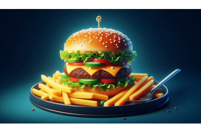 Burger And Fries