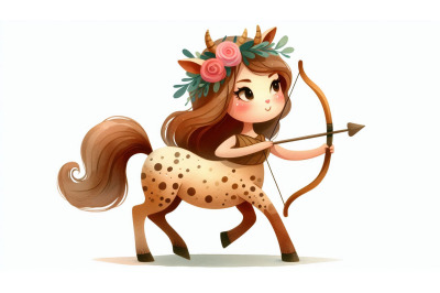Cartoon Centaur Bow Vector