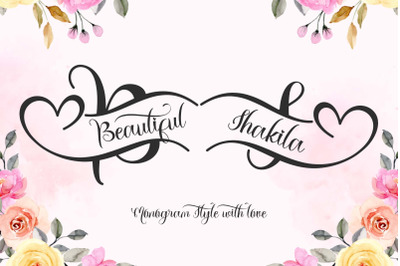 Beautiful Shakila Monogram