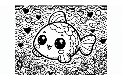 Cartoon Fish Heart