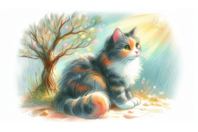 Cat Tree Pastel