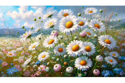 Chamomile Meadow Acrylic