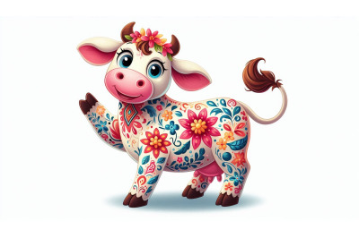 cheerful cow