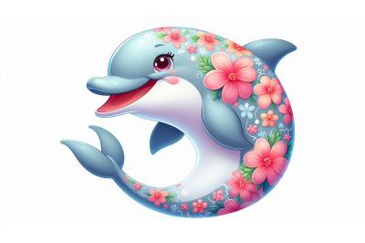 cheerful dolphin