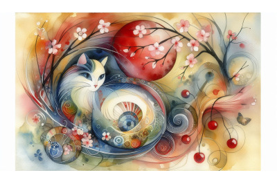 Cherry Tree Cat