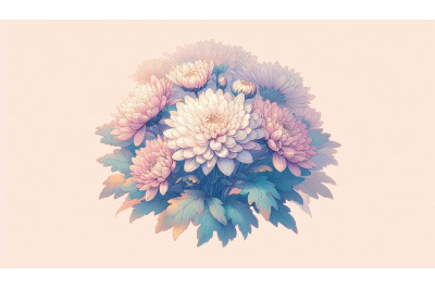 Chrysanthemum Light Pastel