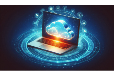 Cloud Laptop Icon
