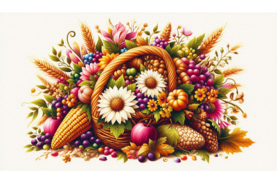 Cornucopia Floral Acrylic