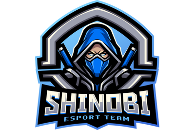 Shinobi esport mascot logo design