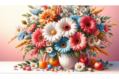 Gerbera Bouquet Acrylic