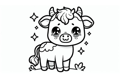 Cartoon Cow Standing